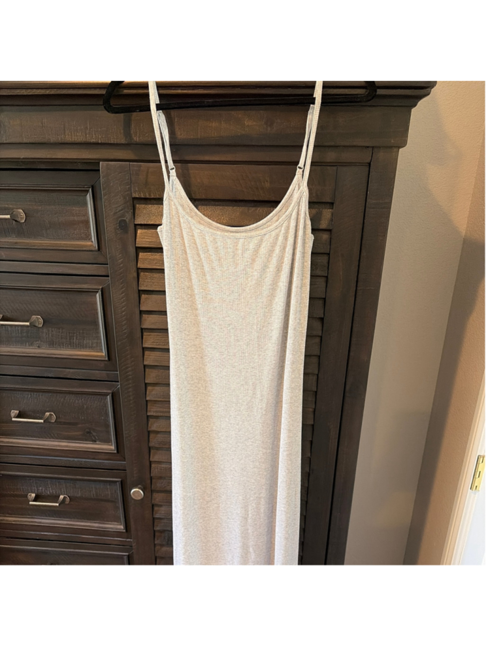 Aerie Women's Ribbed Maxi Dress Grey Size L